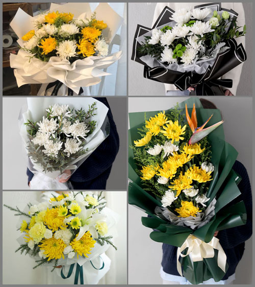 贵州遵义凤冈县花坪镇石盆村白事花束代送